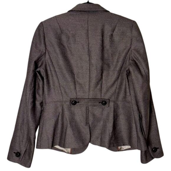 Banana Republic Brown Blazer single breasted button front women's 6 w/pockets - Picture 2 of 16